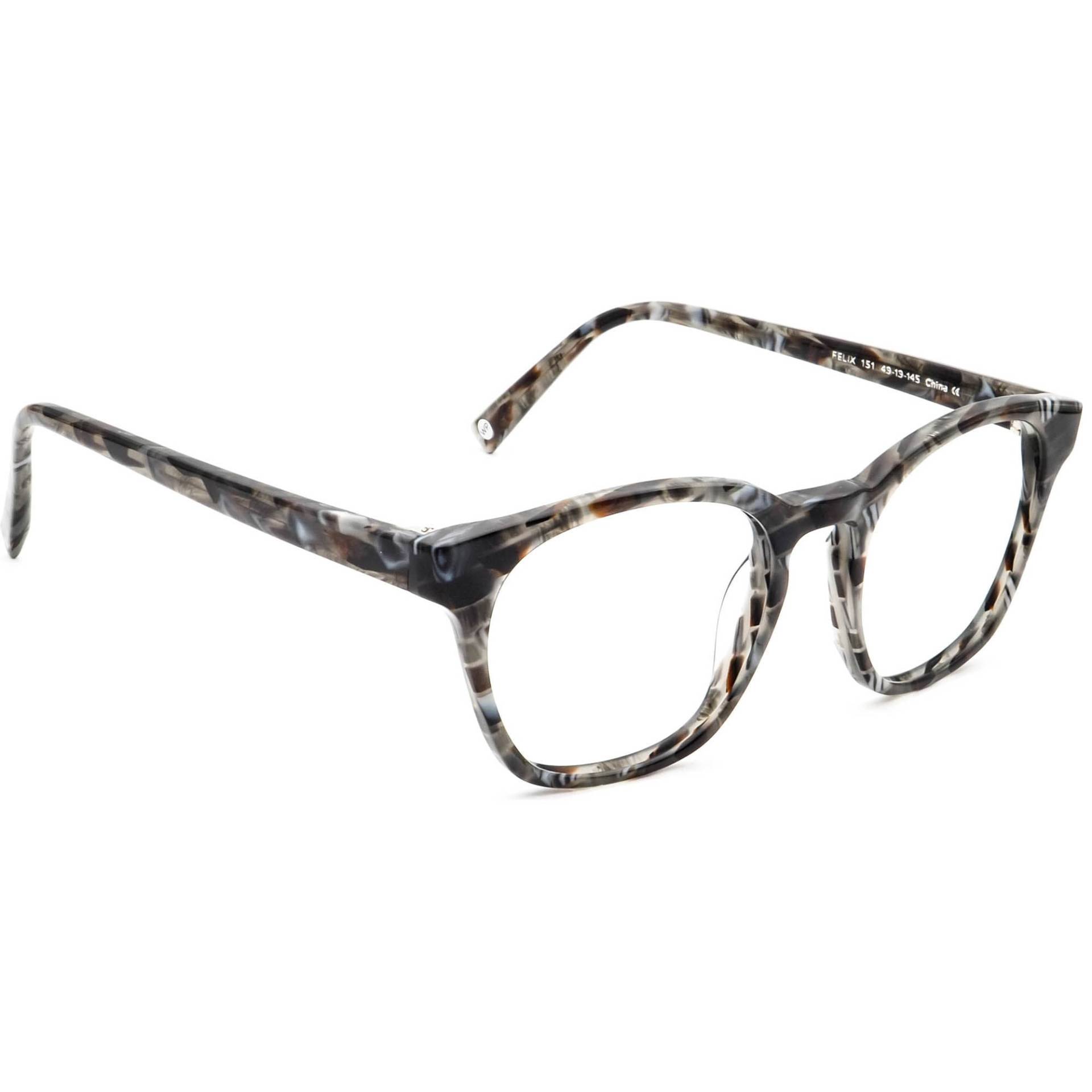 Warby Parker Damen Brille Felix 151 Grau Marmor Quadrat Rahmen 49[]19 145 von AfsharOptics