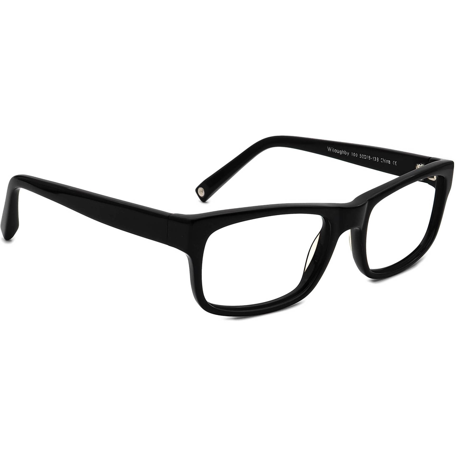 Warby Parker Damen Brille Wiloughby 100 Schwarz Rechteckiger Rahmen 52[]18 138 von AfsharOptics