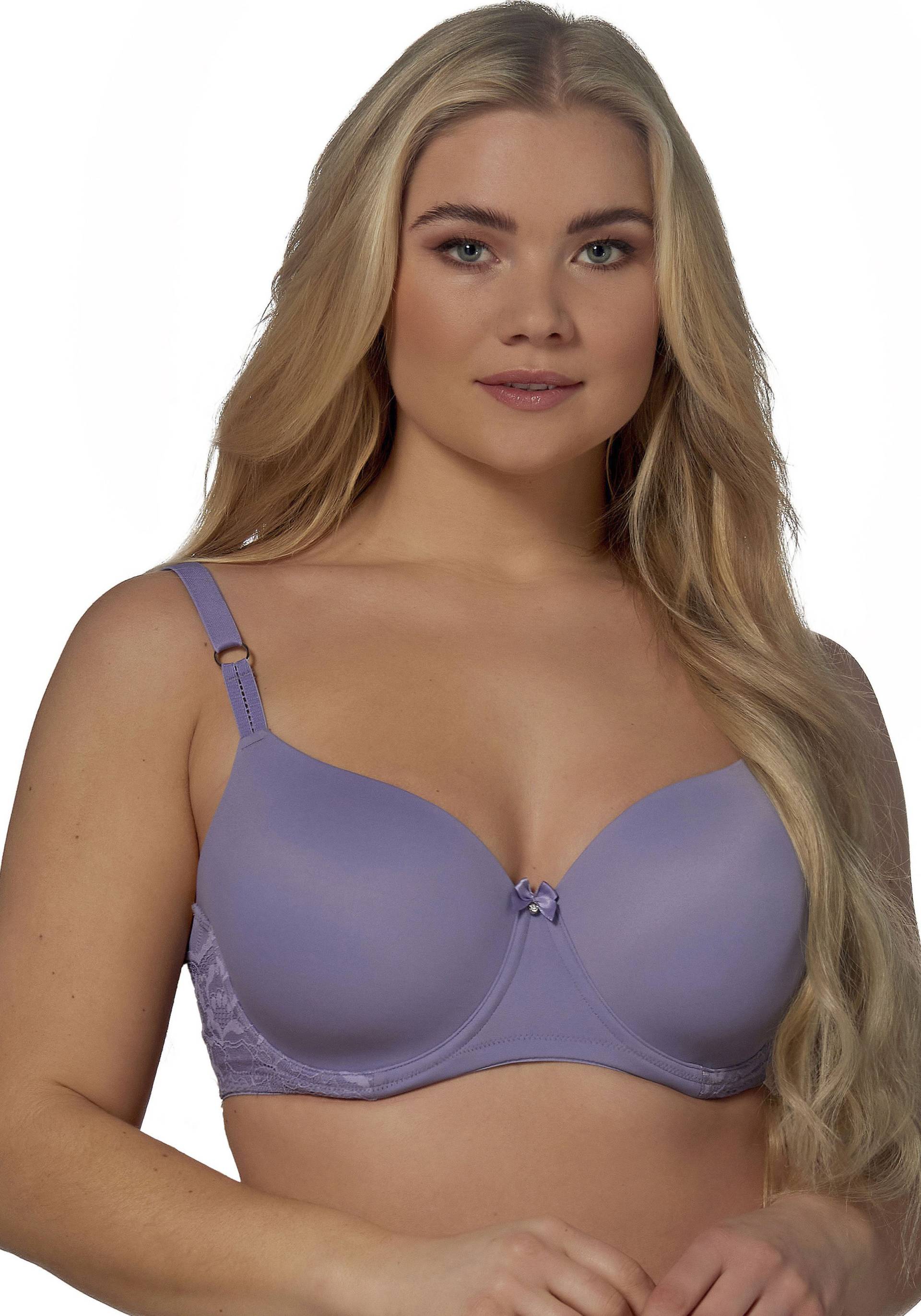 After Eden D-cup & up Schalen-BH "FARO" verstellbare Träger, mit Schale, mit Bügel, mit Spitze, mit Schleife von After Eden D-cup & Up