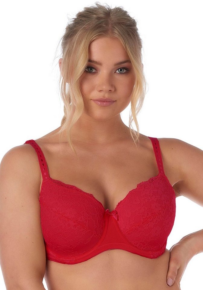 After Eden D-cup & up Bügel-BH LOIS verstellbare Träger, mit Schale, mit Bügel, mit Spitze, feminin von After Eden D-cup & up