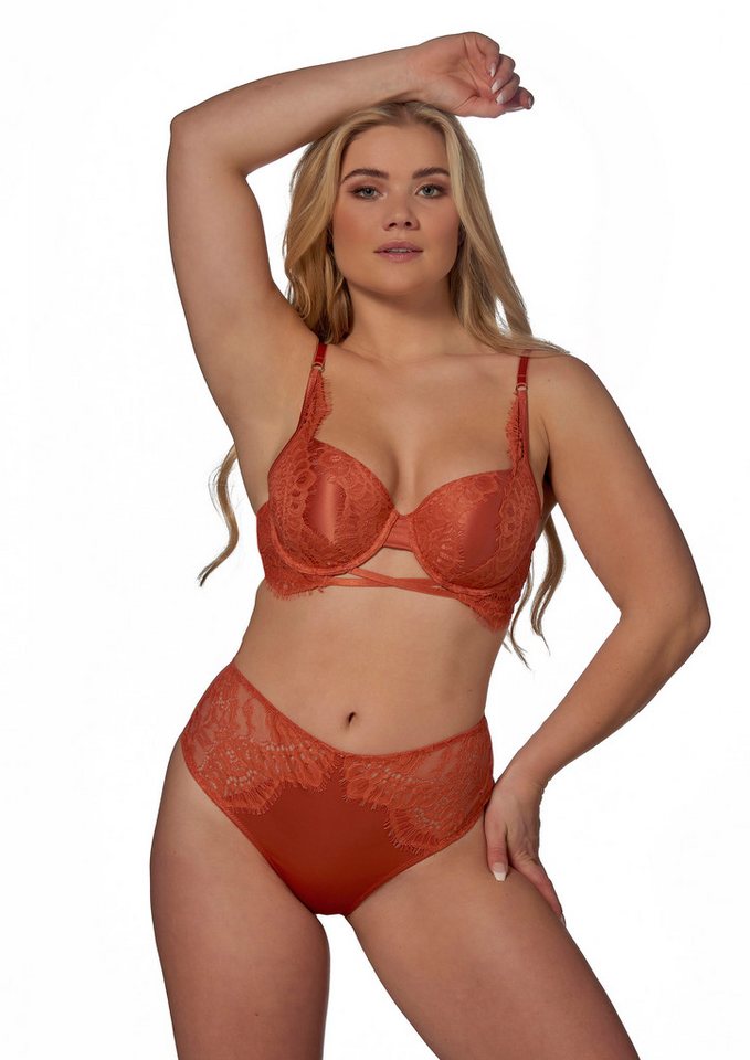 After Eden D-cup & up String Tessa Mit Spitze, mit Satin, feminin, elegant, bequem, weich, elastisch, eng von After Eden D-cup & up