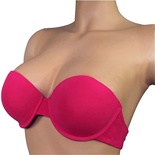 After Eden Double Boost Strapless 2.5861 048 Damen Büstenhalter/BH/Schalen-BH/Push-Up BH Pink 80C von After Eden