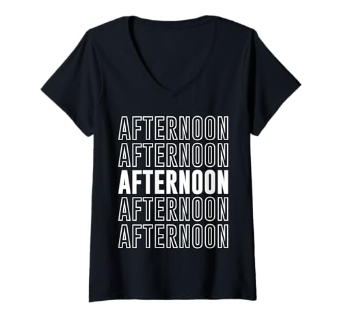 Damen Nachmittag T-Shirt mit V-Ausschnitt Damen Nachmittag T-Shirt mit V-Ausschnitt von Afternoon Apparel