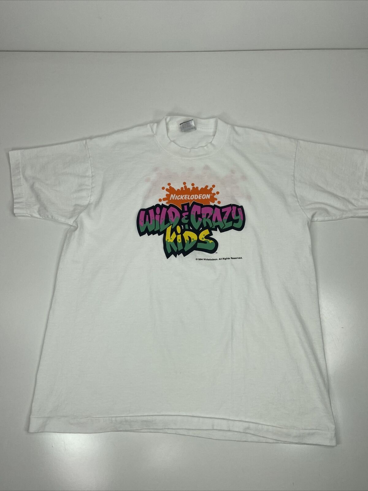 Vintage Nikelodeon Wild & Crazy Kids T-Shirt Weiß 1990Er Gr.l Promo Rare Nick At Nite von AftonGardens