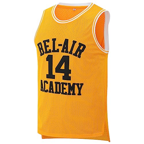Afuby Bel Air Academy Jersey #14 Basketball Trikots S-XXXL - Gelb - XX-Large von Afuby