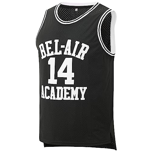 Afuby Bel Air Academy Jersey #14 Basketball Trikots S-XXXL - Schwarz - Klein von Afuby