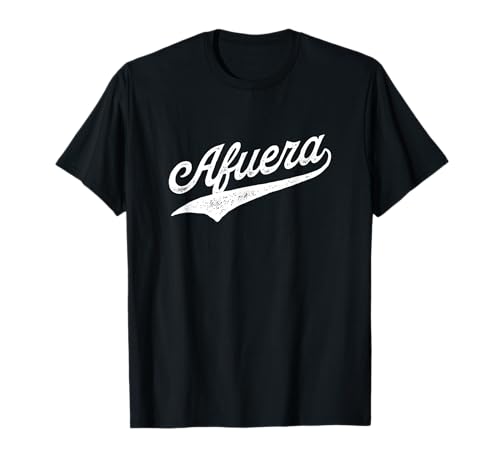 Afuera Damen T-Shirt Schwarz Klassisch Crew-Neck Kurzarm S von Afuera