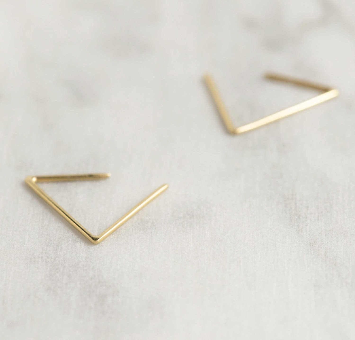 Dreieck Offene Creolen Gold Vermeil, Das Perfekte Geschenk Für Sie Dreieck Offene Creolen Gold Vermeil, Das Perfekte Geschenk Für Sie von AgJc