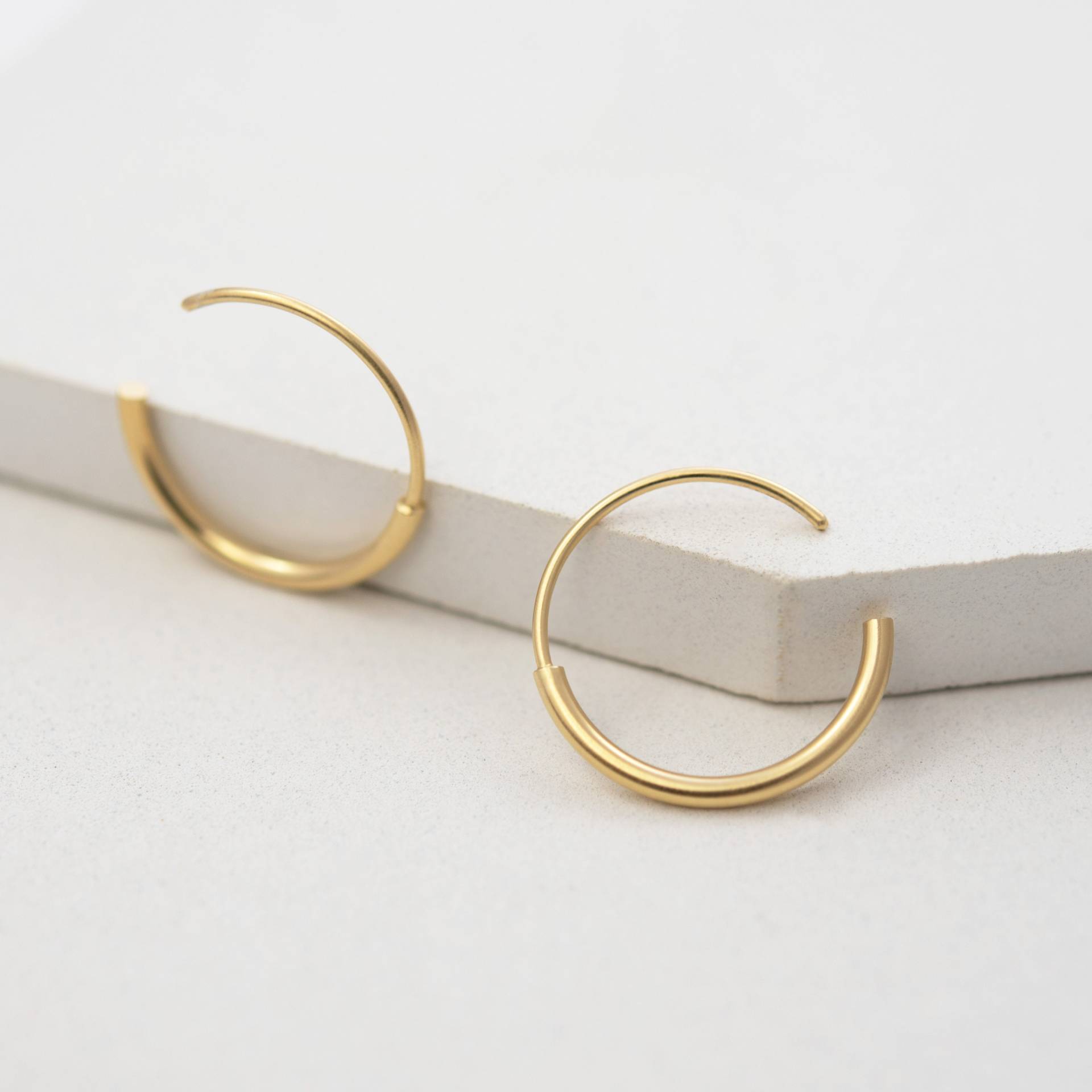 Gold Offene Creolen Für Den Alltag, Moderne Gold Offene Creolen Für Den Alltag, Moderne von AgJc