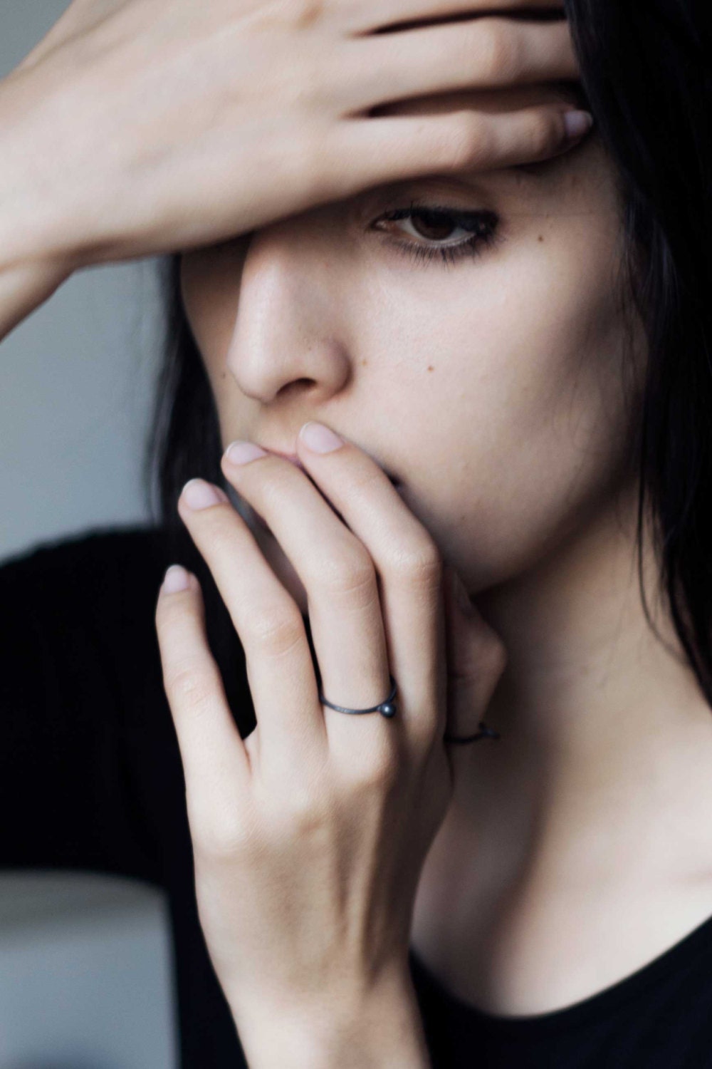 Minimal Perlen Silber Ring Minimal Perlen Silber Ring von AgJc