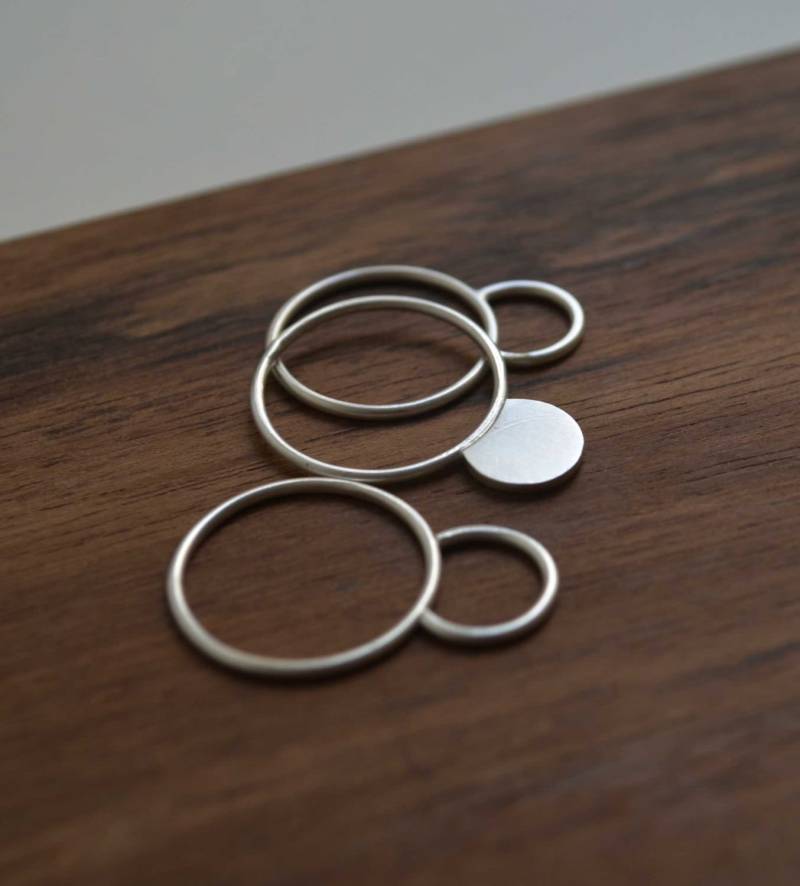 Ringset, Stapelbare Silberringe Ringset, Stapelbare Silberringe von AgJc