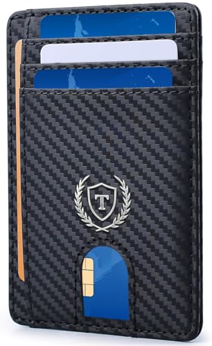 Aganmi Personalisierte Geschenke Schlanke minimalistische RFID-blockierende Ledergeldbörse für Herren, Initiale Kohlefaser Reise 8 Kartenfächer, Kreditkartenhalter, Geldbörse, Weihnachten, Jahrestag Aganmi Personalisierte Geschenke Schlanke minimalistische RFID-blockierende Ledergeldbörse für Herren, Initiale Kohlefaser Reise 8 Kartenfächer, Kreditkartenhalter, Geldbörse, Weihnachten, Jahrestag von Aganmi