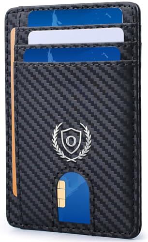 Aganmi Personalisierte Geschenke Schlanke minimalistische RFID-blockierende Ledergeldbörse für Herren, Initiale Kohlefaser Reise 8 Kartenfächer, Kreditkartenhalter, Geldbörse, Weihnachten, Jahrestag Aganmi Personalisierte Geschenke Schlanke minimalistische RFID-blockierende Ledergeldbörse für Herren, Initiale Kohlefaser Reise 8 Kartenfächer, Kreditkartenhalter, Geldbörse, Weihnachten, Jahrestag von Aganmi