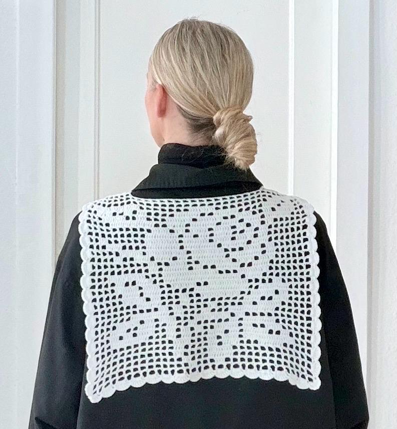 Filet Crochet Kragen | Gehäkelter Rose Collar von AgapiLab