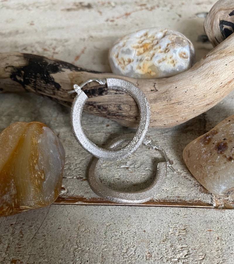 Charles Garnier Vintage Sterling Silber Twisted Creolen von AgateBeachcomber