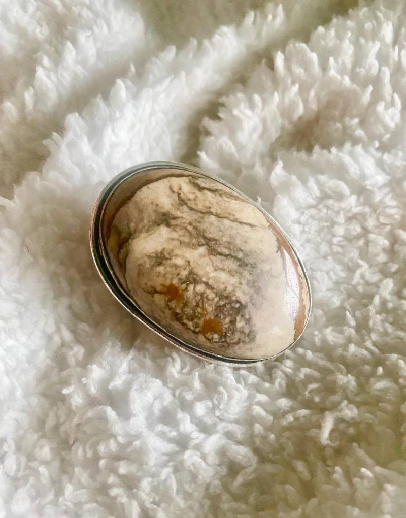 Einzigartige Bilder Jaspis Ring - Kaffee Brauner Größe 10, 5 von AgateBeachcomber