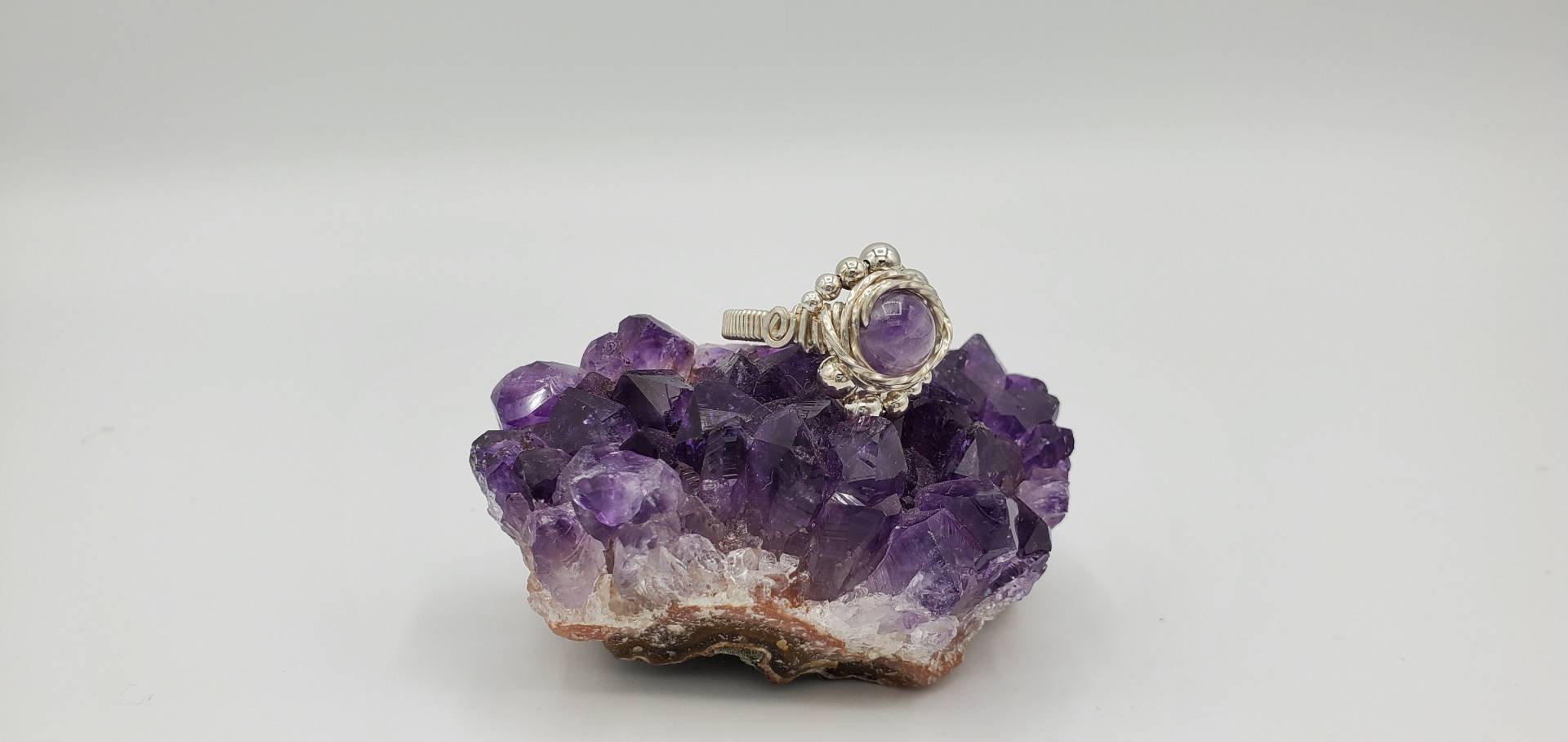 Amethyst Silber Ring Amethyst Silber Ring von AgateEyeCreations