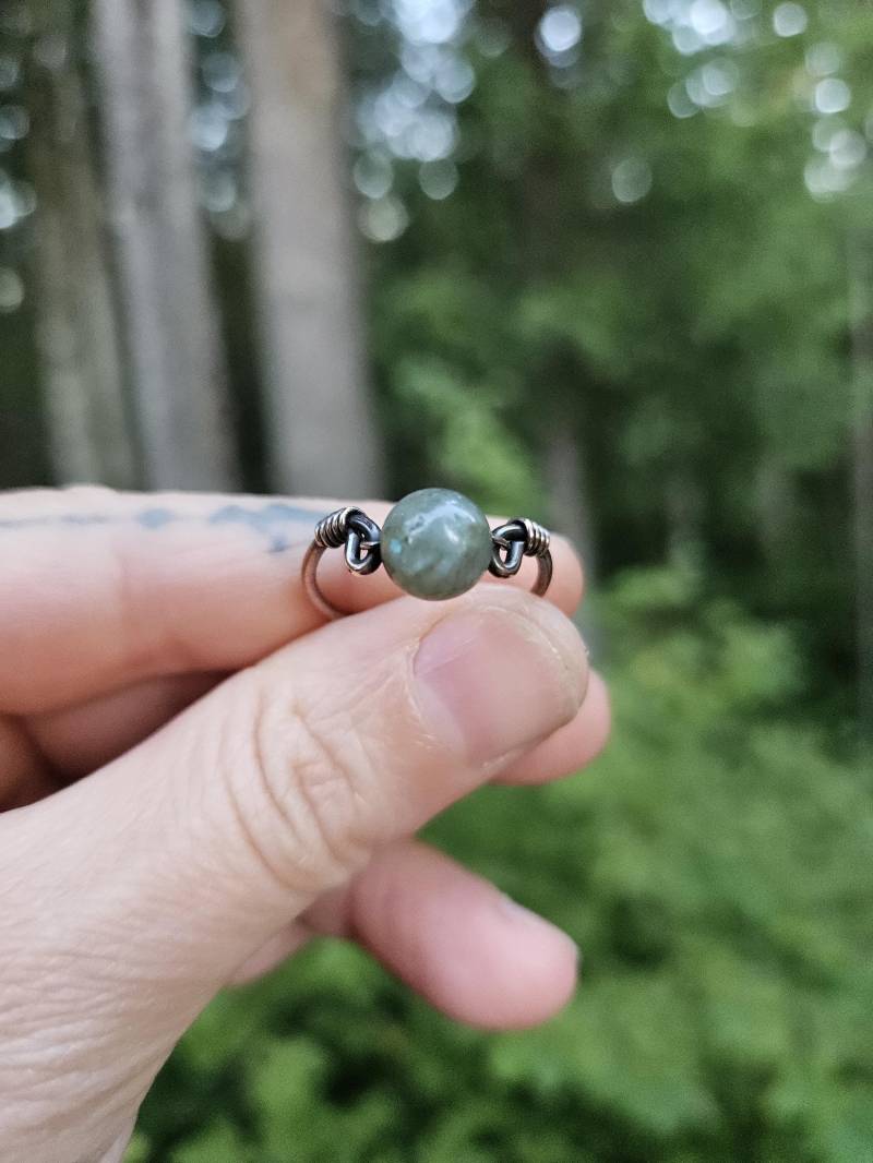 Labradorit Kupfer Ring von AgateEyeCreations