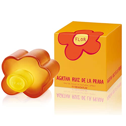 Agatha Ruiz de la Prada Perfumes – Flor, Eau de Toilette für Damen – Langanhaltend – Frischer, verspielter und junger Duft – Fruchtige und blumige Noten – Ideal für tagsüber – 100 ml von Agatha Ruiz de la Prada