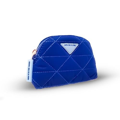 Agatha Ruiz de la Prada Blaue Geldbörse, gepolstertes Nylon-Reißverschlusslogo mit Rautendetail. Taschengröße: 9 x 8 x 5 cm. Ideal für Münzen, Scheine, Karten…. Frauen. von Agatha Ruiz de la Prada