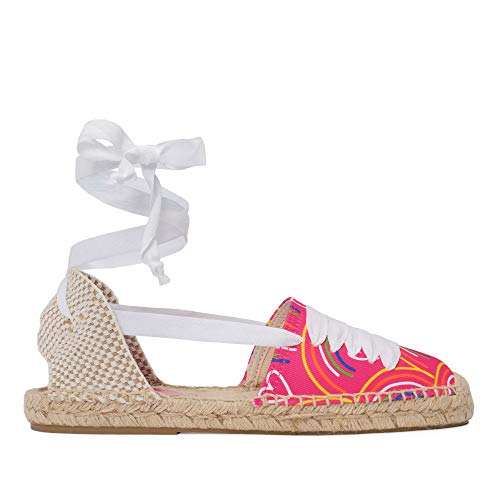 Agatha Ruiz de la Prada Damen A86 Sandale, Fucsia Cinta Blanca, 37 EU von Agatha Ruiz de la Prada