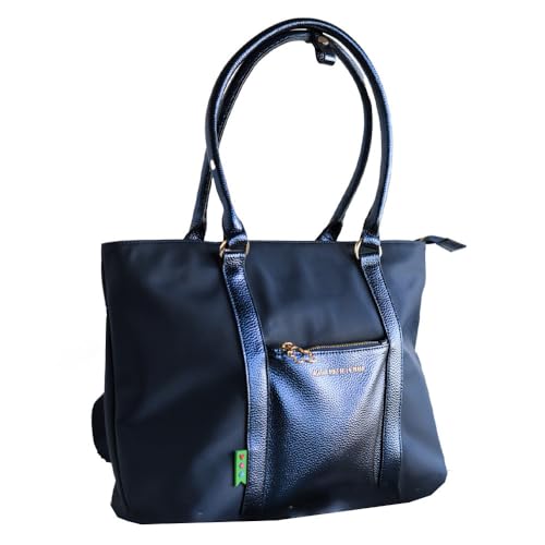 Agatha Ruiz de la Prada Shopper Bag Blaues Metallic-Kunstleder kombiniert mit Nylon von Agatha Ruiz de la Prada