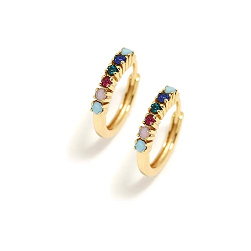 Agatha Ruiz de la Prada Silver Ohrringe Sterling 925m Chanel Criollas 14mm Kollektion. Gold Chapados - Modell: 070chan von Agatha Ruiz de la Prada