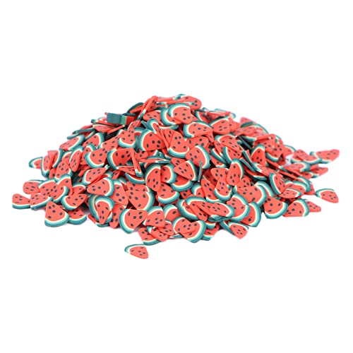 10g/pack Fruit Nail Art Sticker, Assorted Design Polymer Clay Summer Nail Charms Slices for Nail Art Decorations Cellphone Glasses Craft Project (Watermelon) von Agatige