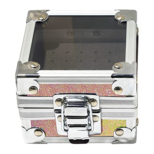 25 Löcher Nagelbohrer Bithalter, transparente Flip -Abdeckungsstaub -Bohrer Bit Organizer Display Aufbewahrungsbox für Salon Nagel Tech Maniküre (Brilliant Color) von Agatige
