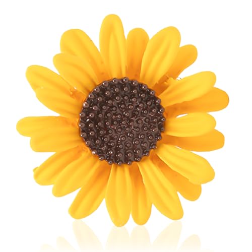 4 Stück Sonnenblumen-Brosche, Niedliche Mini-Legierung, Feierschmuck, Blumennadeln, Rucksacknadeln Für Frauen Und Mädchen von Agatige
