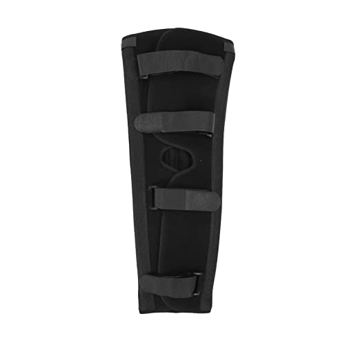 Knie-Wegfahrsperre, Stahlplatte unterstützt verstellbare Knieschiene für Frauen und Männer(L) von Agatige
