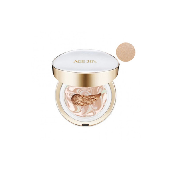 Age 20's - Signature Essence Cover Pact Long Stay (with Refill) -14g/one - No.23 Medium Beige von Age 20's