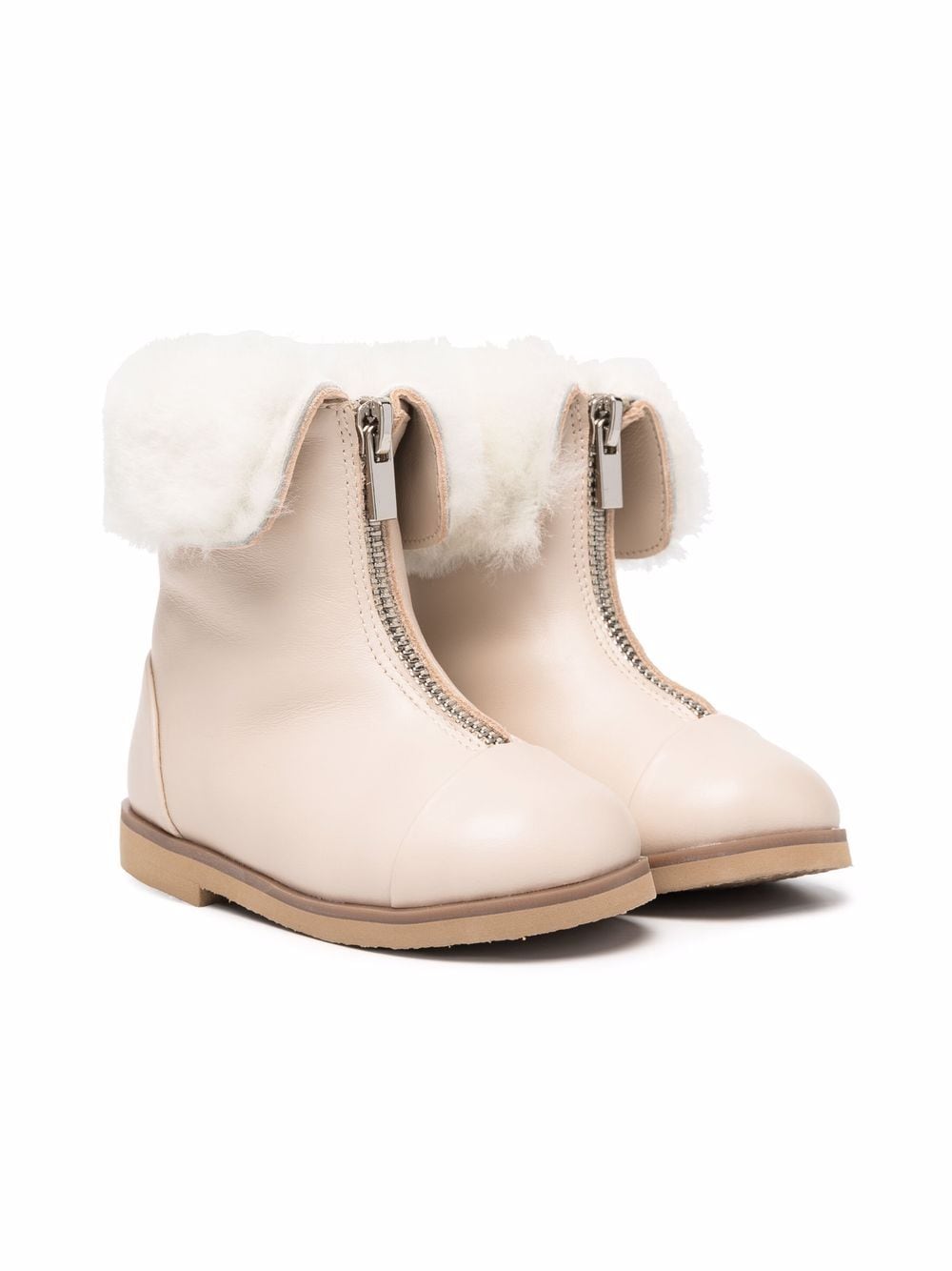 Age of Innocence Stiefeletten mit Shearling-Futter - Nude von Age of Innocence