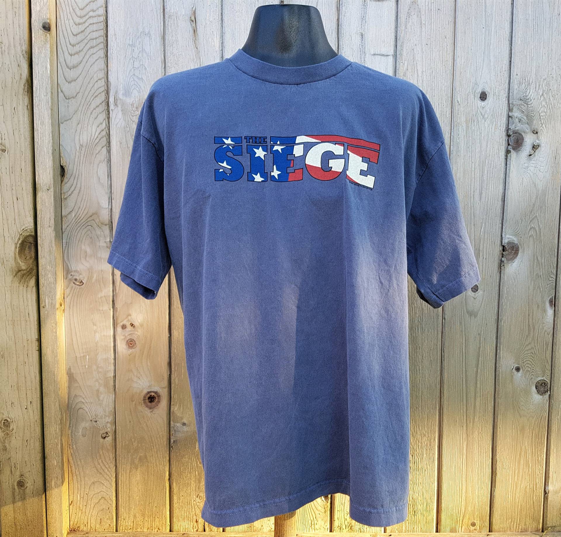 Vintage 1998 The Siege Original Film Promo T-Shirt Xl - Crew Rare Blaues Shirt Denzel Washington Brutalist Fox von AgeOfRewind