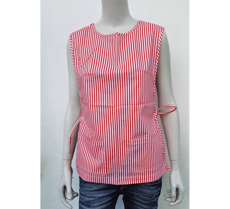 Vintage 70Er Jahre Candystriper Schürze Smock Weste Mit Seitlichen Krawatten/ Diner Hotdog Anbieter Uniform Rankin Uniformen 832 Union Made Workers von AgeOfRewind