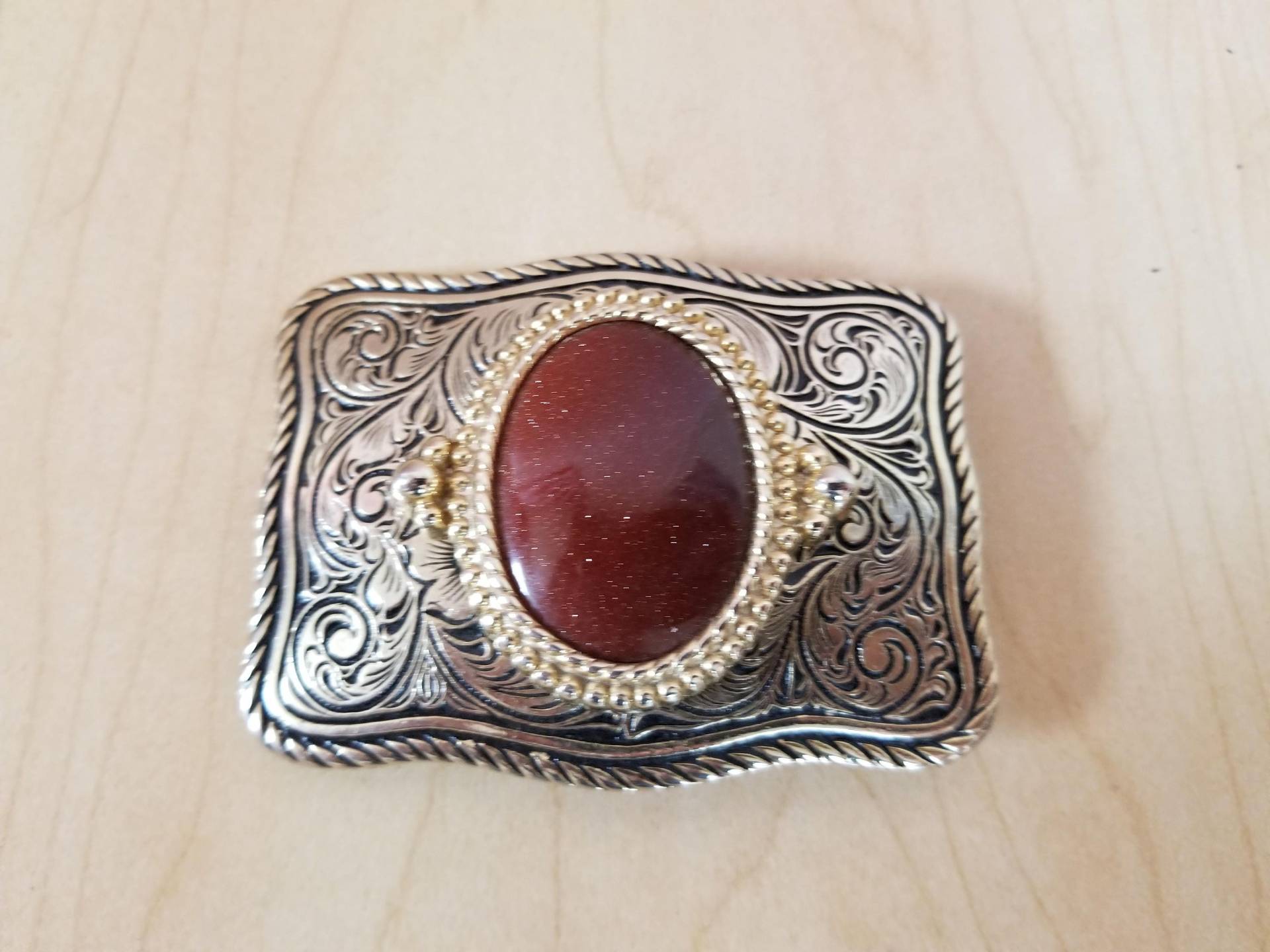 Vintage Massivem Messing Gürtelschnalle von AgedVintageFinds