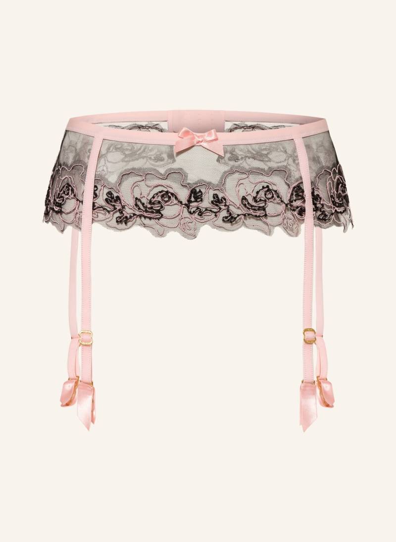 Agent Provocateur Strumpfhalter Lindie Mit Perlen rosa von Agent Provocateur