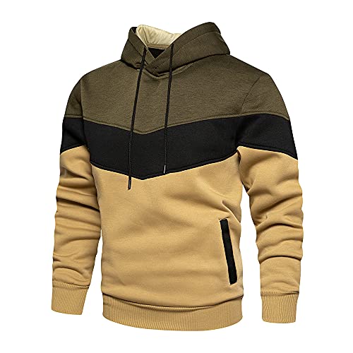 Agess Kapuzenpullover Herren Langarm Hoodie Herren Warm Pullover mit Kapuze Casual Kapuzenjacke Hoodie Sweatshirt Kordelzug Hoody mit Tasche (28,XL,XL) von Agess