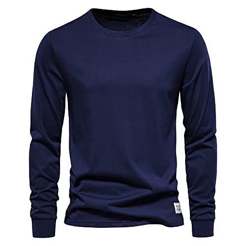Agess Männer Rundhals Sweatshirt Arbeitskleidung Pullover Herren Basic Arbeitspullover (10,L,L) von Agess
