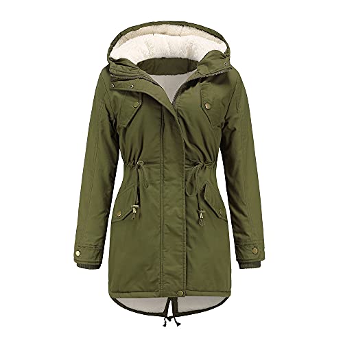 Agess Winterparka Damen Lang Wintermantel Warm Winter Jacke Dicker Parka Outdoor Jacke Oversized Mantel Female Winterjacke Elegant (21,M) von Agess