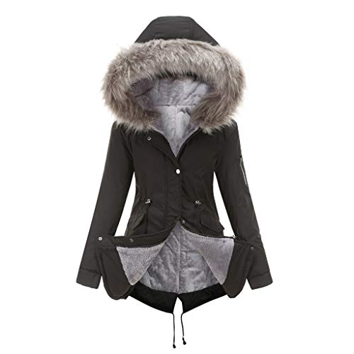 Agess Winterparka Damen Lang Wintermantel Warm Winter Jacke Dicker Parka Outdoor Jacke Oversized Mantel Female Winterjacke Elegant (4,M) von Agess