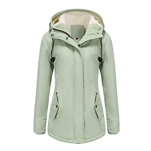 Agess Winterparka Damen Lang Wintermantel Warm Winter Jacke Dicker Parka Outdoor Jacke Oversized Mantel Female Winterjacke Elegant (8,M) von Agess