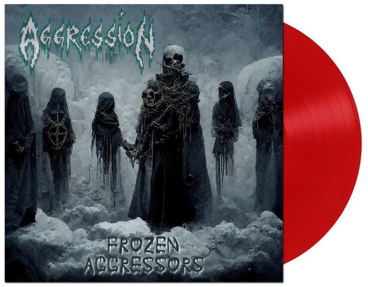 Aggression Frozen aggressors LP multicolor von Aggression