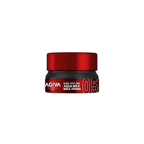 Agiva Hair Styling Aqua Wax Mega Strong 05 - Rot 155ML | Haarwachs | Haarwax Männer | Mega Starker Halt | Barbershop Styling Agiva Hair Styling Aqua Wax Mega Strong 05 - Rot 155ML | Haarwachs | Haarwax Männer | Mega Starker Halt | Barbershop Styling von Agiva