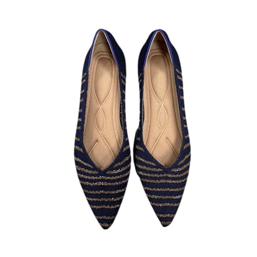 Agiyenna Damen Ballerina Schuhe Ballerinas mit Spitzer Zehenpartie aus Strick Slip On Knit Kleid Schuhe Elegante und Bequem Schuhe Ballett Flach Agiyenna Damen Ballerina Schuhe Ballerinas mit Spitzer Zehenpartie aus Strick Slip On Knit Kleid Schuhe Elegante und Bequem Schuhe Ballett Flach von Agiyenna
