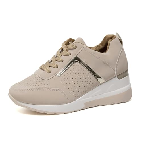 Agiyenna Damen Sneaker Damen Schuhe Keilabsatz Plateau Dämpfung Freizeitschuhe Turnschuhe Elastisch Atmungsaktiv Sportschuhe Leichtgewichts Jogging Sportsschuhe Straßenlaufschuhe Agiyenna Damen Sneaker Damen Schuhe Keilabsatz Plateau Dämpfung Freizeitschuhe Turnschuhe Elastisch Atmungsaktiv Sportschuhe Leichtgewichts Jogging Sportsschuhe Straßenlaufschuhe von Agiyenna