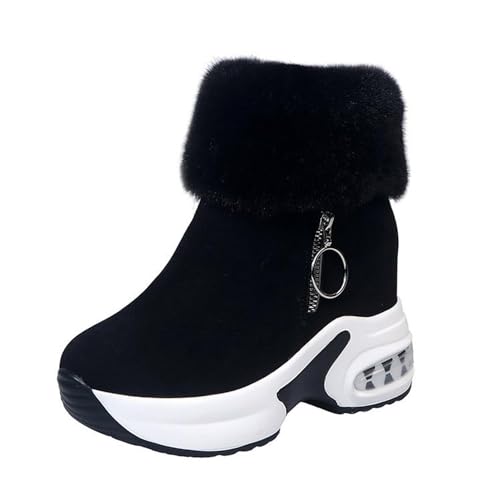 Agiyenna Damen Winterschuhe Winterstiefel mit erhöhung und seitlichem Reißverschluss Damenstiefel Leder Schneestiefel Plattform Boots Plateau Stiefel Warm Antirutschstiefel Agiyenna Damen Winterschuhe Winterstiefel mit erhöhung und seitlichem Reißverschluss Damenstiefel Leder Schneestiefel Plattform Boots Plateau Stiefel Warm Antirutschstiefel von Agiyenna
