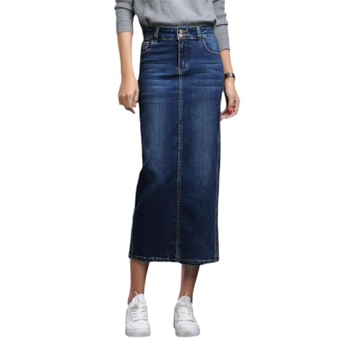 Agiyenna Jeansrock Damen Hohe Taille Wadenlanger Midirock A-Linie Rock Bodycon Bleistiftrock Schlitz Langer Rock Stretch Sommerrock Enger Denim Rock Lässig Hüftrock mit Tasche Agiyenna Jeansrock Damen Hohe Taille Wadenlanger Midirock A-Linie Rock Bodycon Bleistiftrock Schlitz Langer Rock Stretch Sommerrock Enger Denim Rock Lässig Hüftrock mit Tasche von Agiyenna