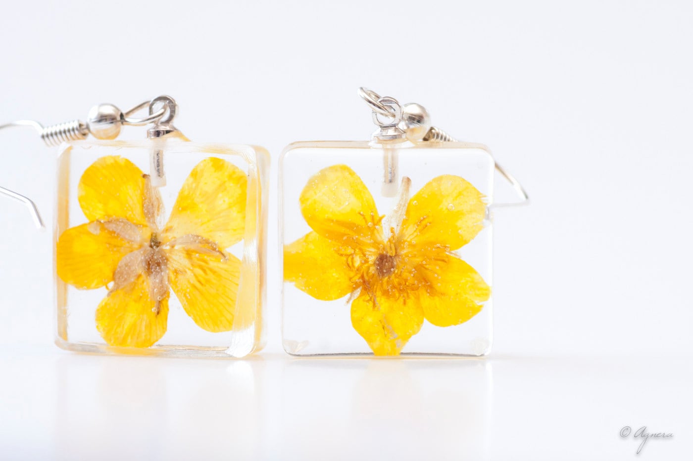 Gelbe Blumenohrringe - Frühlingsohrringe Harzohrringe Ohrringe Senfohrringe Helle Sommerohrringe Gelbe Blumenohrringe - Frühlingsohrringe Harzohrringe Ohrringe Senfohrringe Helle Sommerohrringe von Agnera