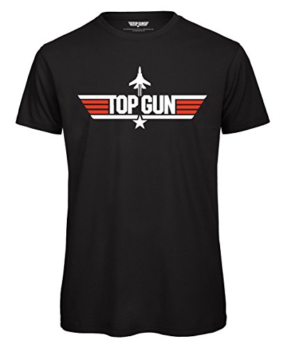 TopGun Schwarzes, lizenziertes T-Shirt mit Siebdruck. Gr. L, Schwarz TopGun Schwarzes, lizenziertes T-Shirt mit Siebdruck. Gr. L, Schwarz von AgoKud